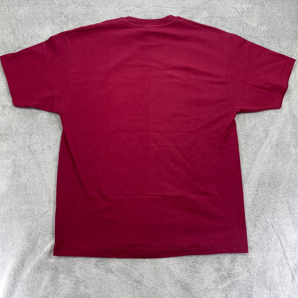 Vintage New Orleans Jazz 90s T-Shirt Men XL Maroon Graphic Heavyweight Cotton - Picture 3 of 11